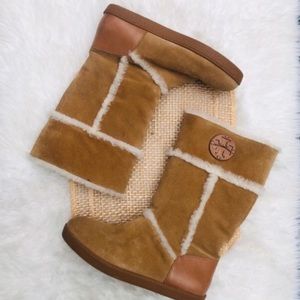 Tory Burch Amelie Shearling Winter Boots 9-9.5